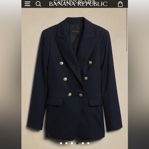 Banana Republic Blazer Sz. 4 suit jacket suiting gucci coat navy naval black